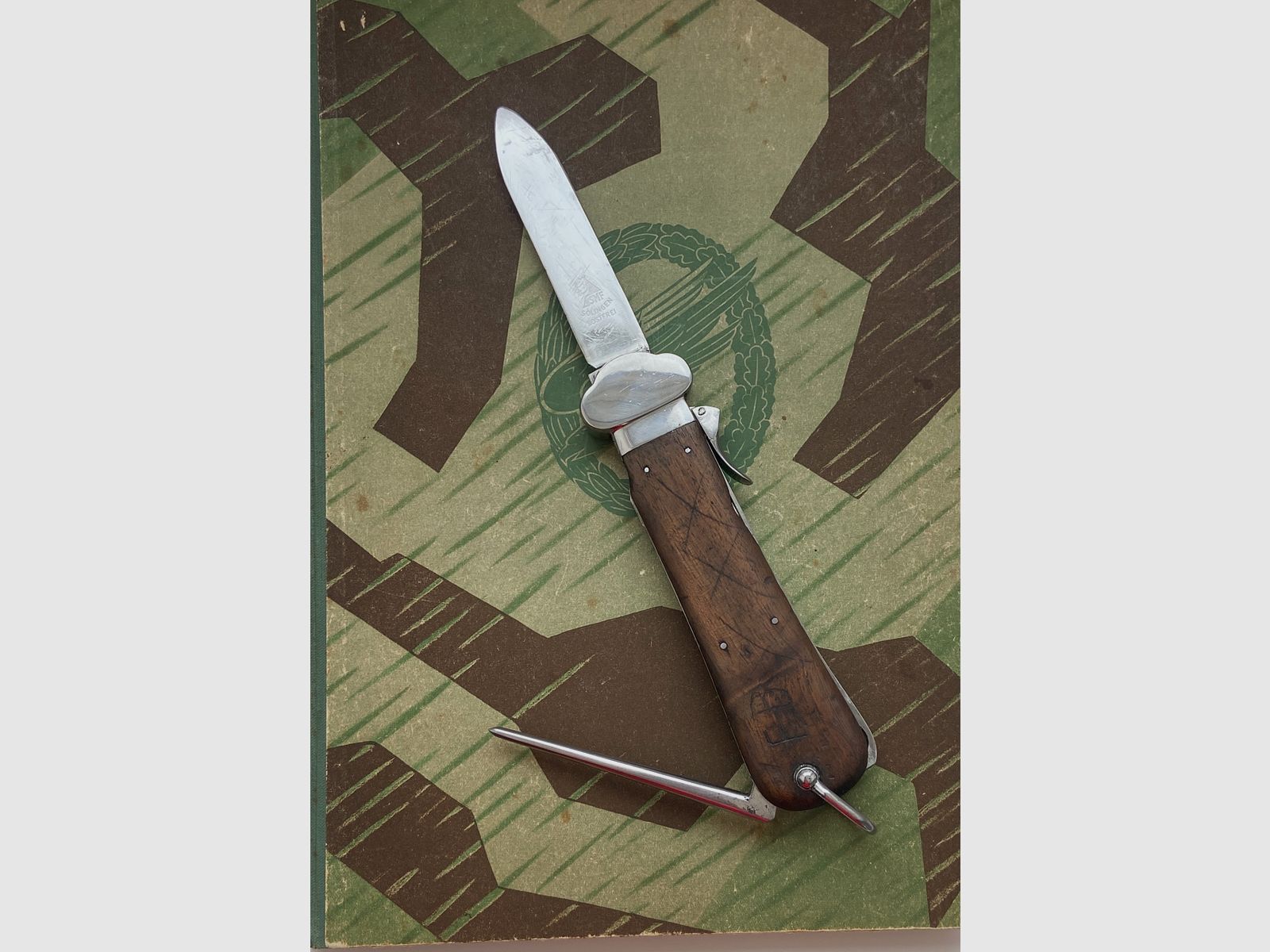 Vlieger-schakelmessen van de Duitse Luftwaffe uit de Tweede Wereldoorlog; SMF 1. model - niet demontabel,