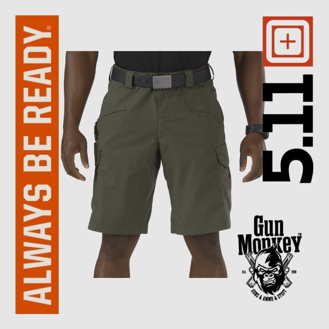 Korte broek 5.11 Stryke Short Pant kleur 186 Ranger Green maat 34 (73327), afbeelding 1 van 2