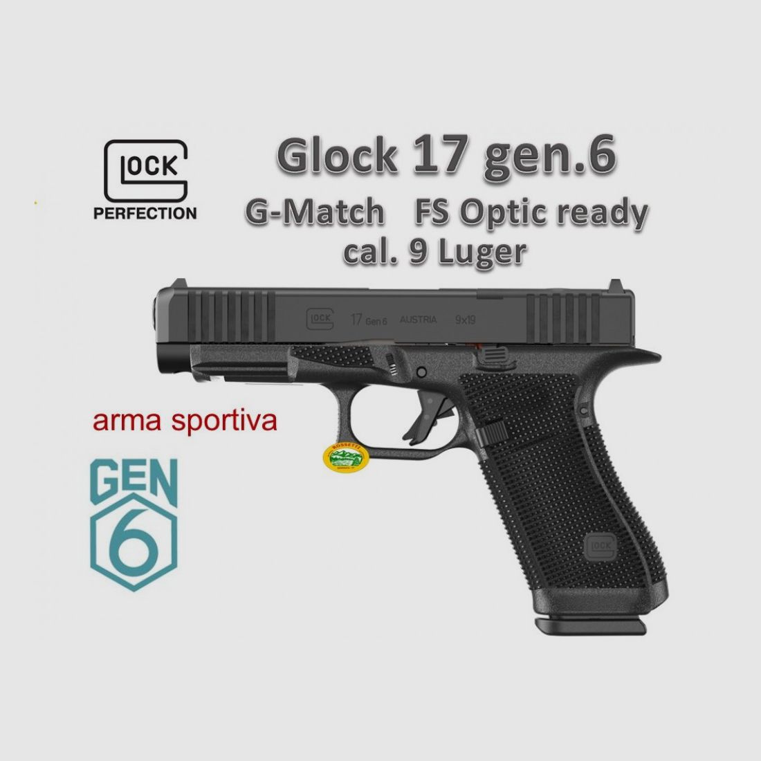 GLOCK 17 gen6 G.Match cal.9x19 FS OR, imagen 1 de 2