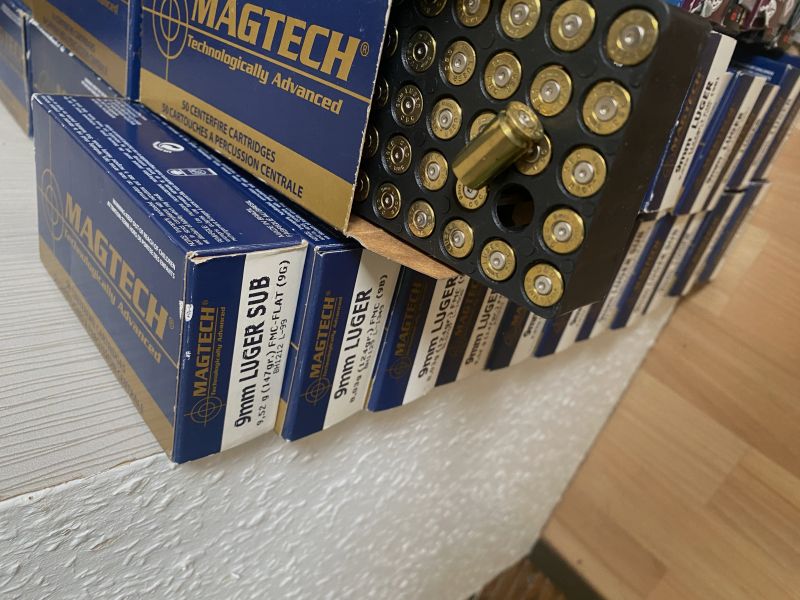 1000 Hülsen 9mm MAGTECH