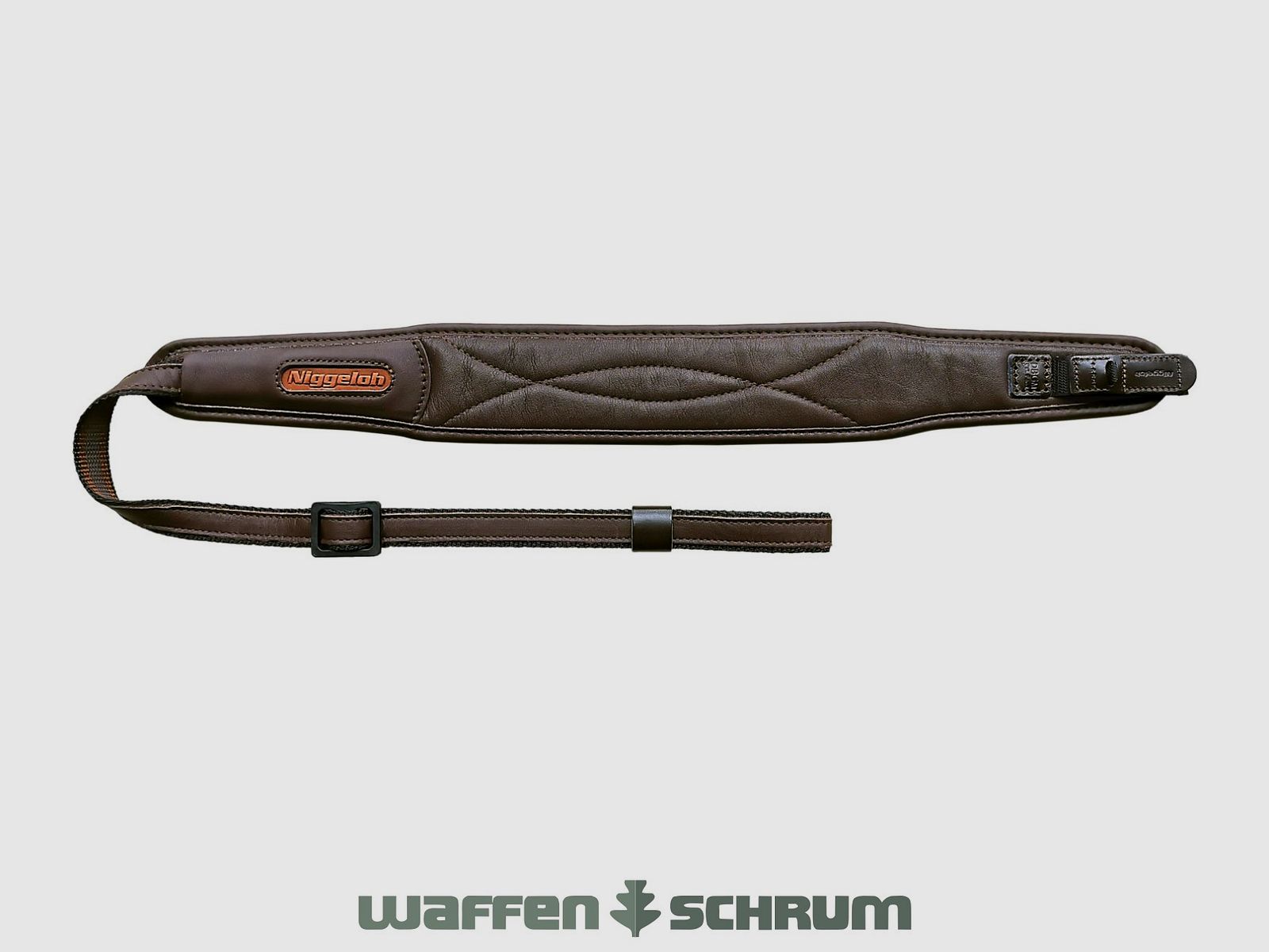 Niggeloh Gewehrriemen Premium I Leder 55x7cm / Braun