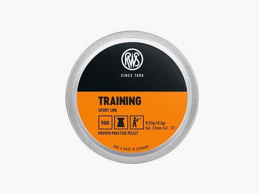 RWS Training 0,53g - Kal. 4,5mm; 500 Schuss