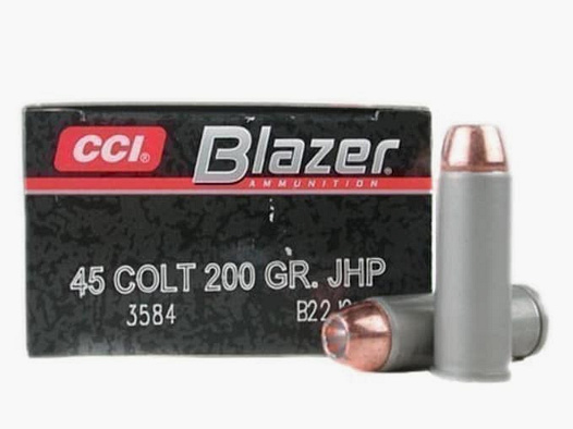 CCI Blazer Aluminium .45 Colt 200GR JHP 50 Patronen