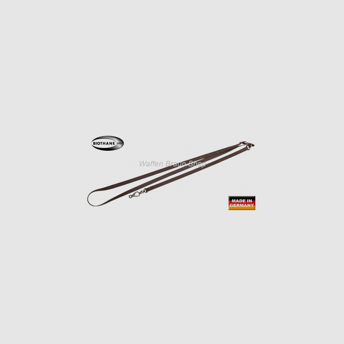 AKAH BioThane® Umhängeleine braun