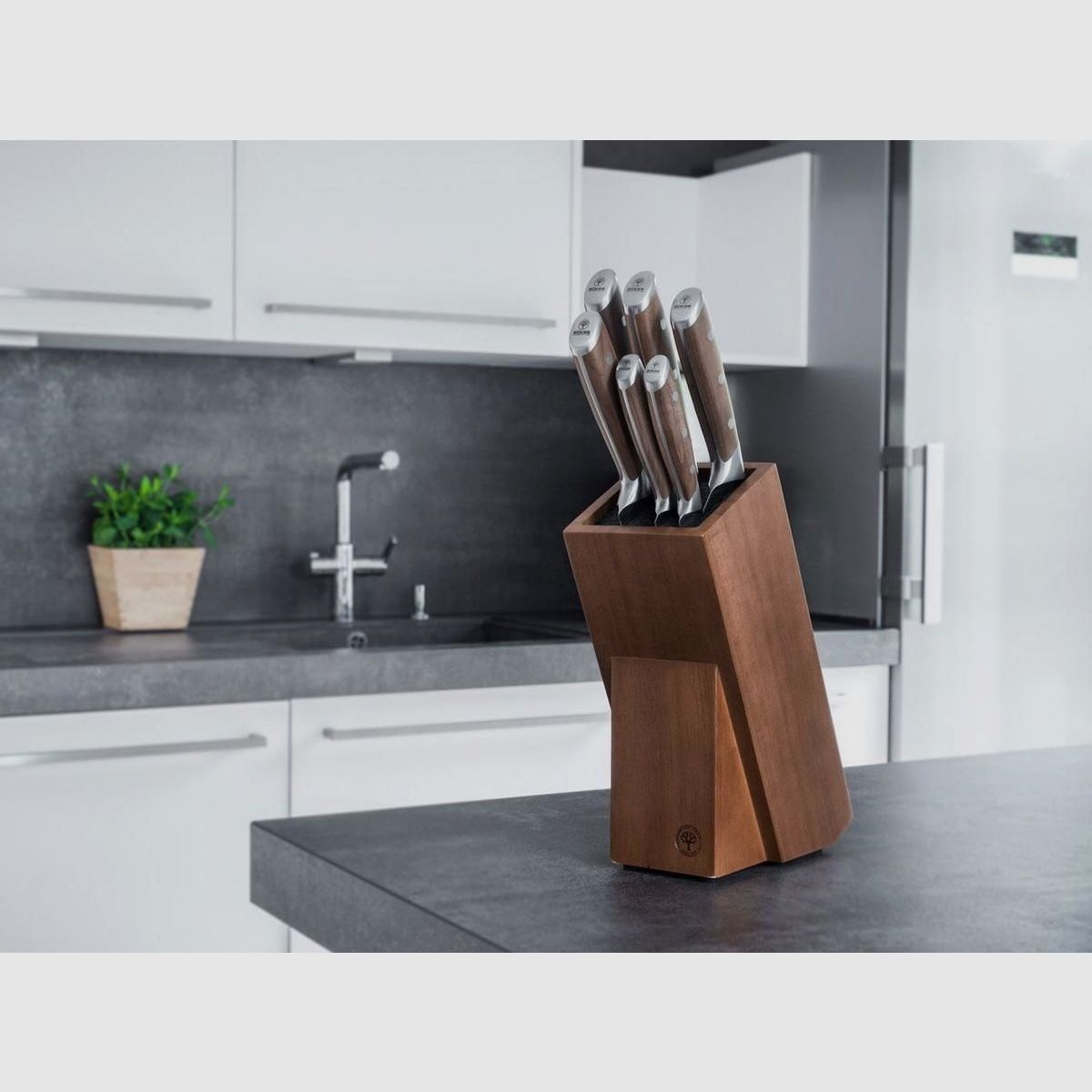 Böker Forge Wood 2.0 knife block set with 6 knives, Bild 2 von 36