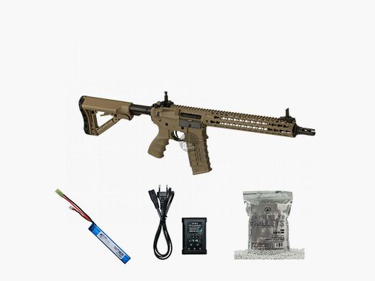 SET !!! Softair - Gewehr - G & G CM16 E.T.U. SRXL - ab 14, unter 0,5 Joule