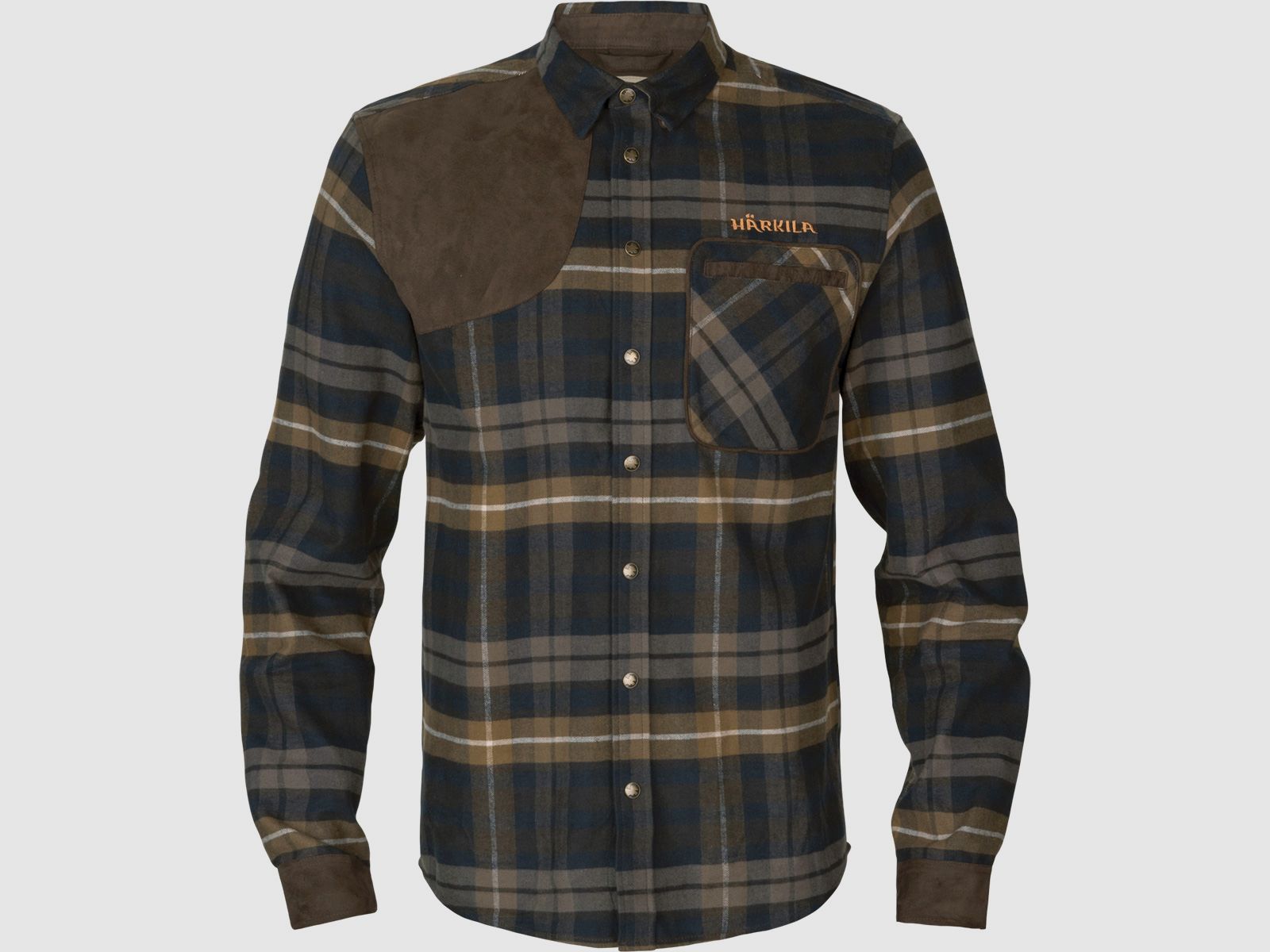 Härkila Hemd Jarne Shooting L/S Dark olive