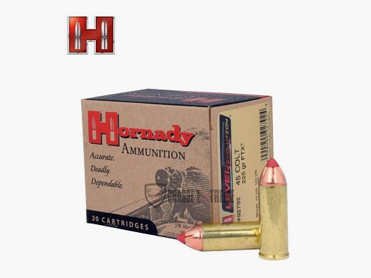 20 Munitions HORNADY Leverevolution 45 Colt 225 Gr Ftx