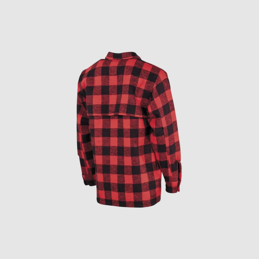 Holzfällerhemd, schwere Qualität, Rot / Schwarz kariert, Größe L