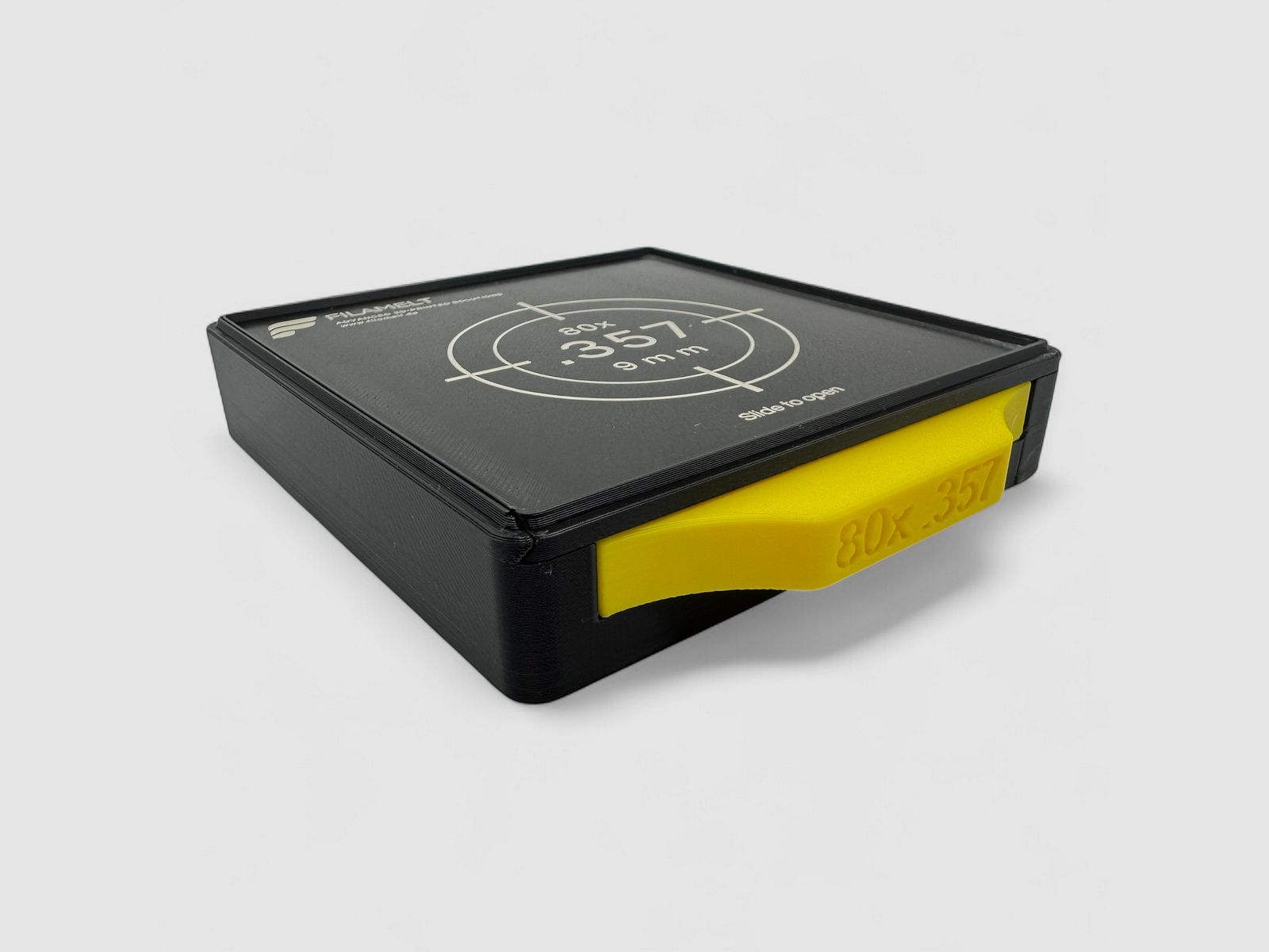 Diabolo-Box für 80x .357 / 9 mm – Praktisch, stapelbar, wiederverwendbar. Matchbox