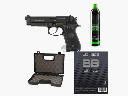 SET !!! Airsoft - Pistool - BERETTA - M9 - vanaf 18, meer dan 0,5 Joule