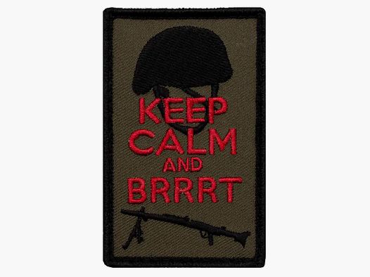 Café Viereck Patch Keep calm and Brrrt