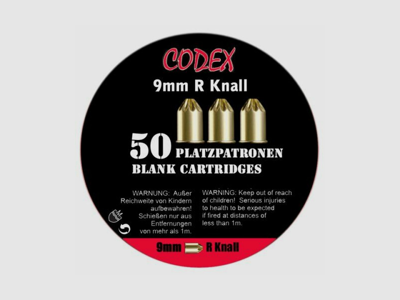 CODEX Platzpatronen 9x17R Knall