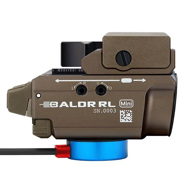 Latarka OLIGHT BALDR MINI DESERT TAN LIMITED z czerwonym laserem, zdjęcie 5 z 6
