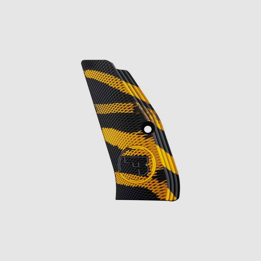 Griffschalen Alu schwarz/gelb SP-01 lang