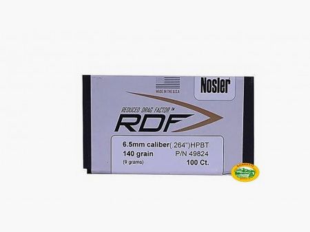 NOSLER Geschosse RDF cal.6,5mm (264) HPBT 140gr. 49824