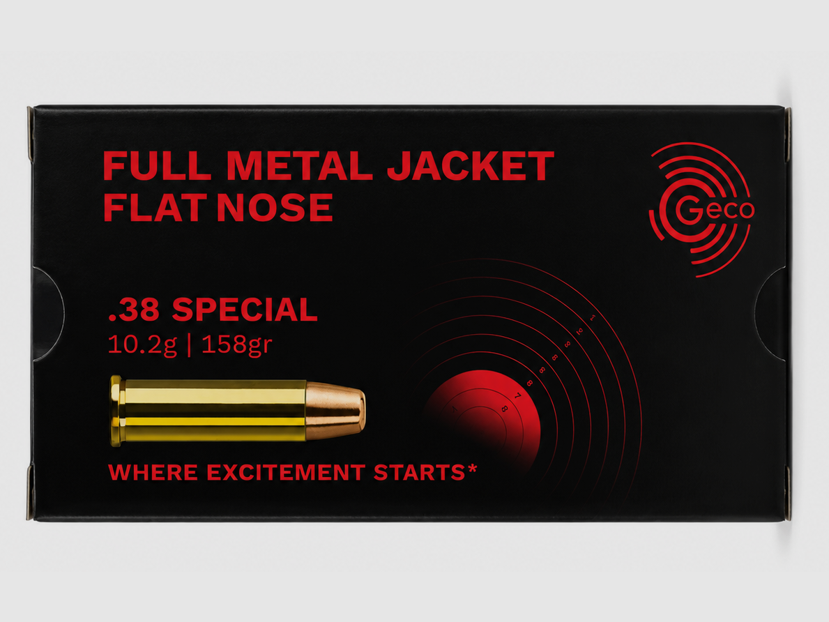 Geco – .38Spez / FMJ / 158gr / 10.2g / 50Stk.