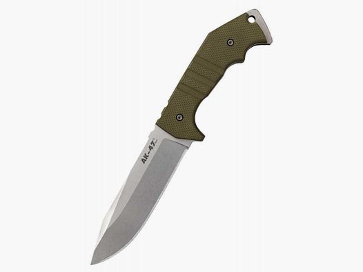 Coltello da campo Cold Steel AK47, Stonewash, G-10 verde oliva