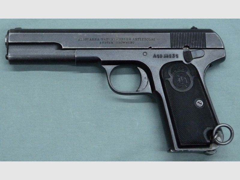 Husqvarna Modell 1907, Kaliber 9mm Browning