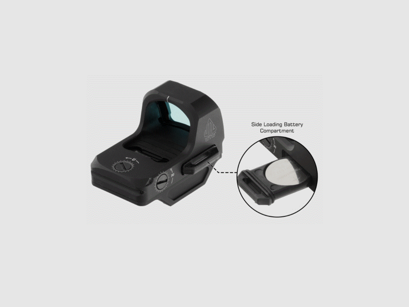 UTG OP3 Micro SLS, Red 4.0 MOA Dot, Side Loading, Sensor