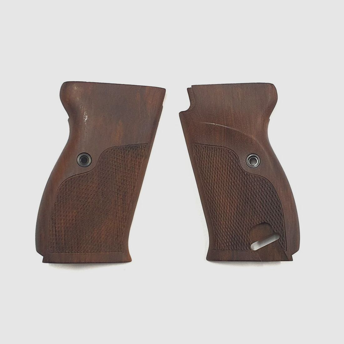 Unbkannt Griffschalen für Walther P38, Pistole 38 aus schönem Holz