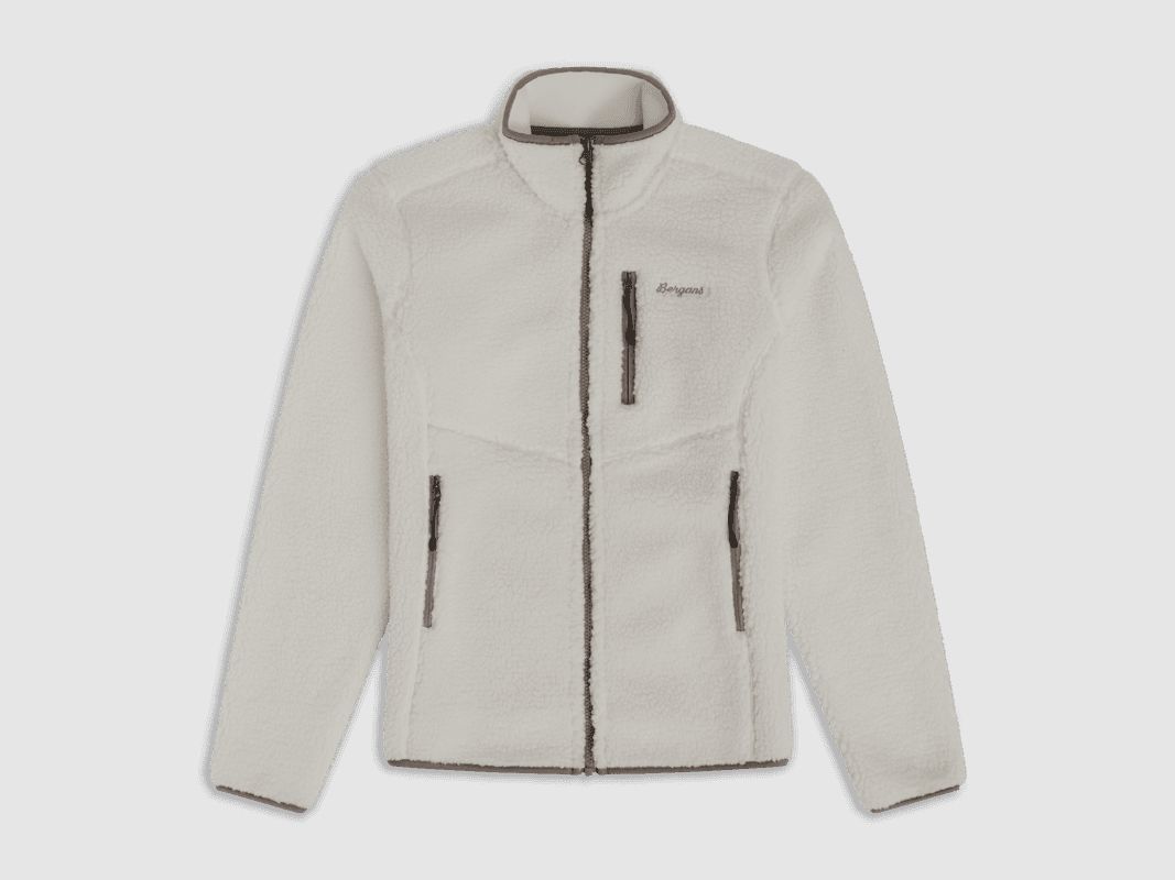 Bergans Lunnan Pile Fleece Jacket Women Vanilla White XL