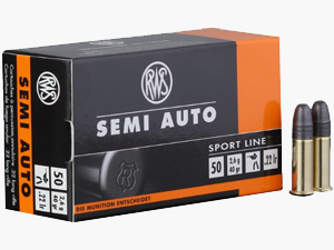 RWS cartouche pour arme semi-automatique .22LR RN (50)