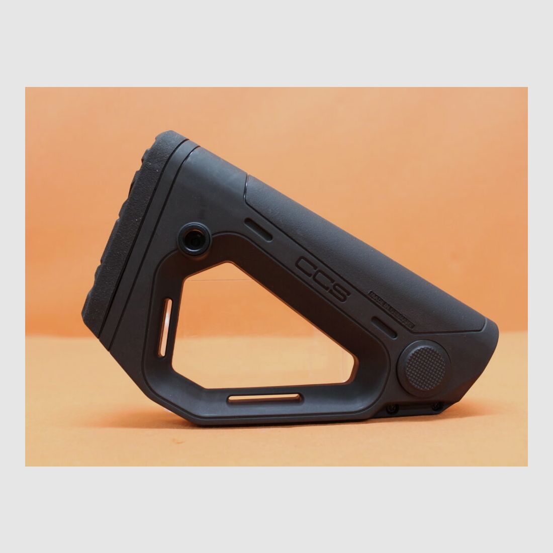 HERA AR-15: Buttstock HERA CCS-M-B (12.33) BLK Carbine Stock Polymer Black/ Push stock black