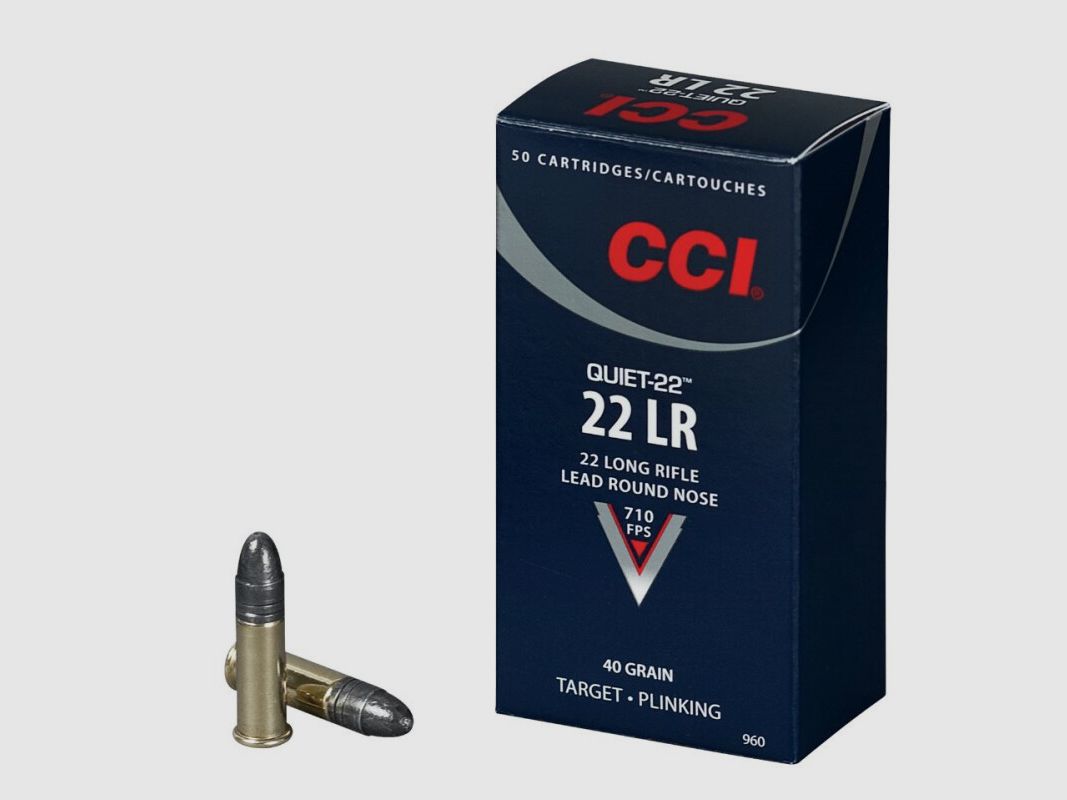 CCI 22 Plomo Punta Redonda Silenciosa 40GR
