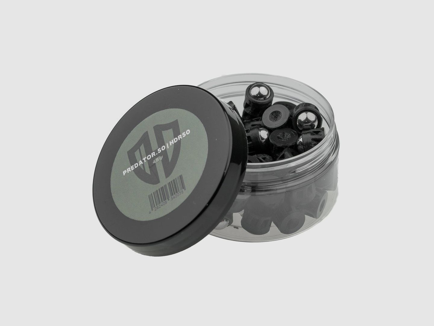 Predator.50 | HDR 50 | BLACK | MAXIMUM POWER | Custom-fit | 12.5 x 4.8g | Cal. 50