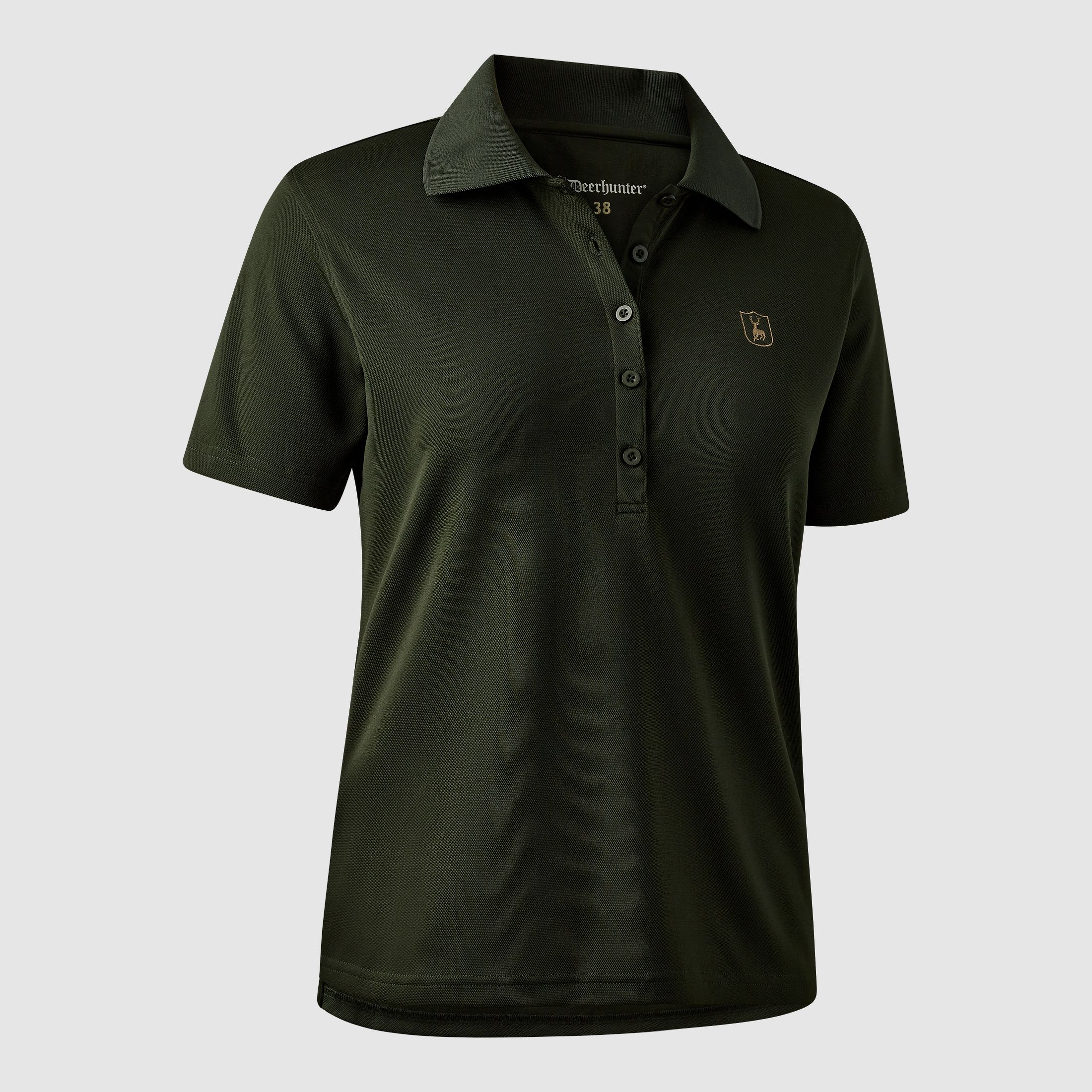 Lady Climate Poloshirt mit 37.5® Technology - Forest Ember – Kleidergröße Damen: 46
