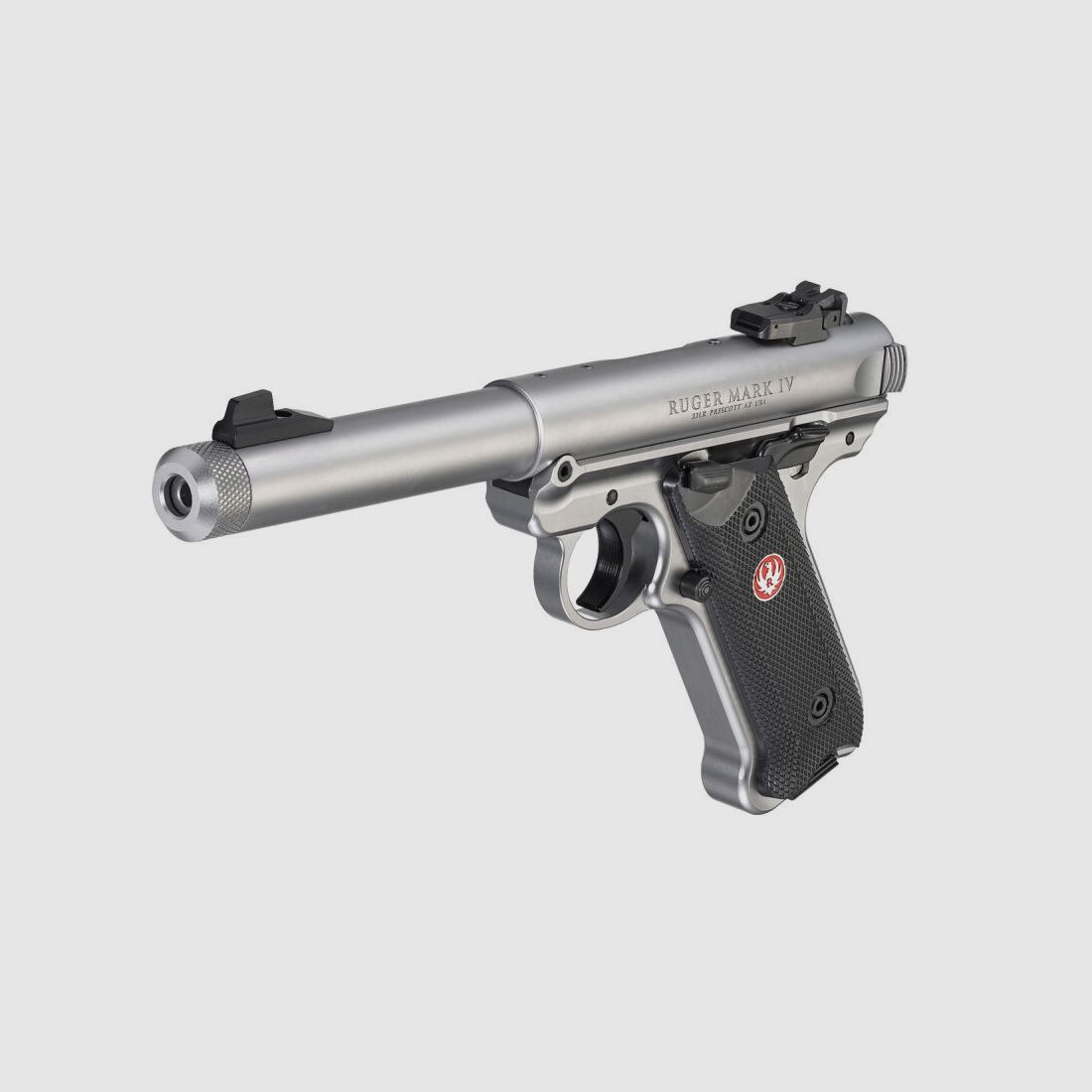 Ruger Mark IV 22/45 Stainless Threaded 5.5" - .22 lr