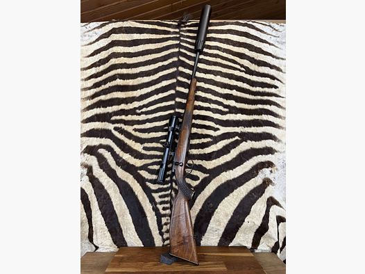 Anschutz mod.1433 – cal. .22 Hornet – ca. 51 cm – cannocchiale – moderatore di suono