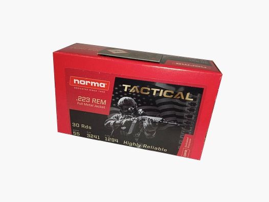 Amunicja Norma Tactical .223Rem FMJ 55grs/3,6g