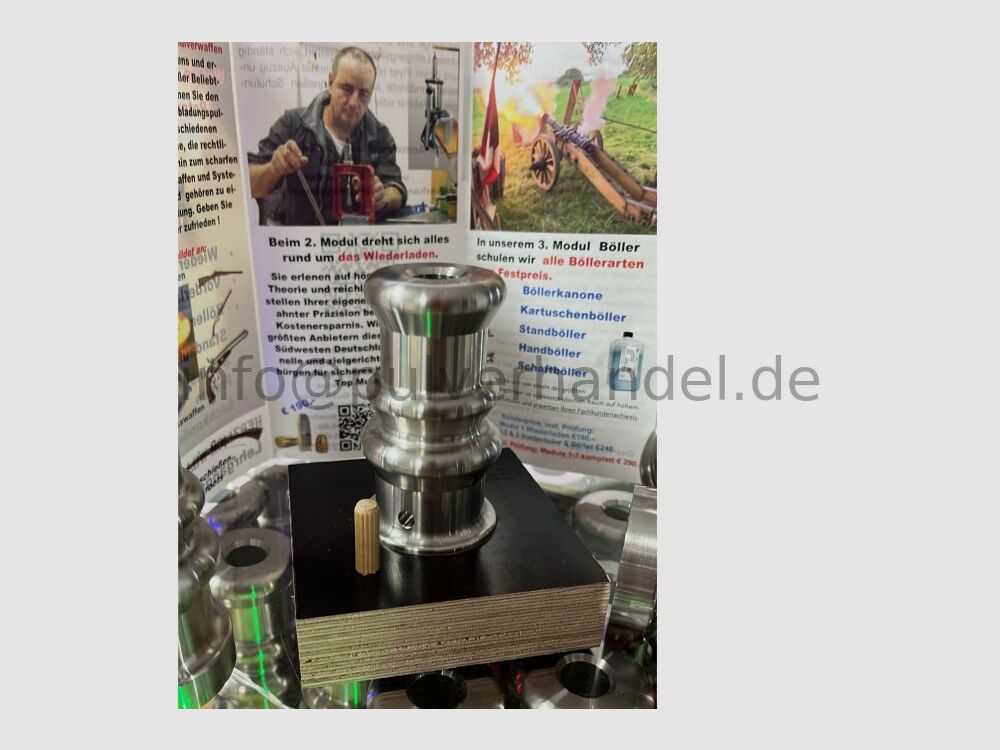 Cannon stand PK nuovo in acciaio inossidabile, di bell'aspetto, molto rumoroso, a partire da € 99.- prodotto in Germania
