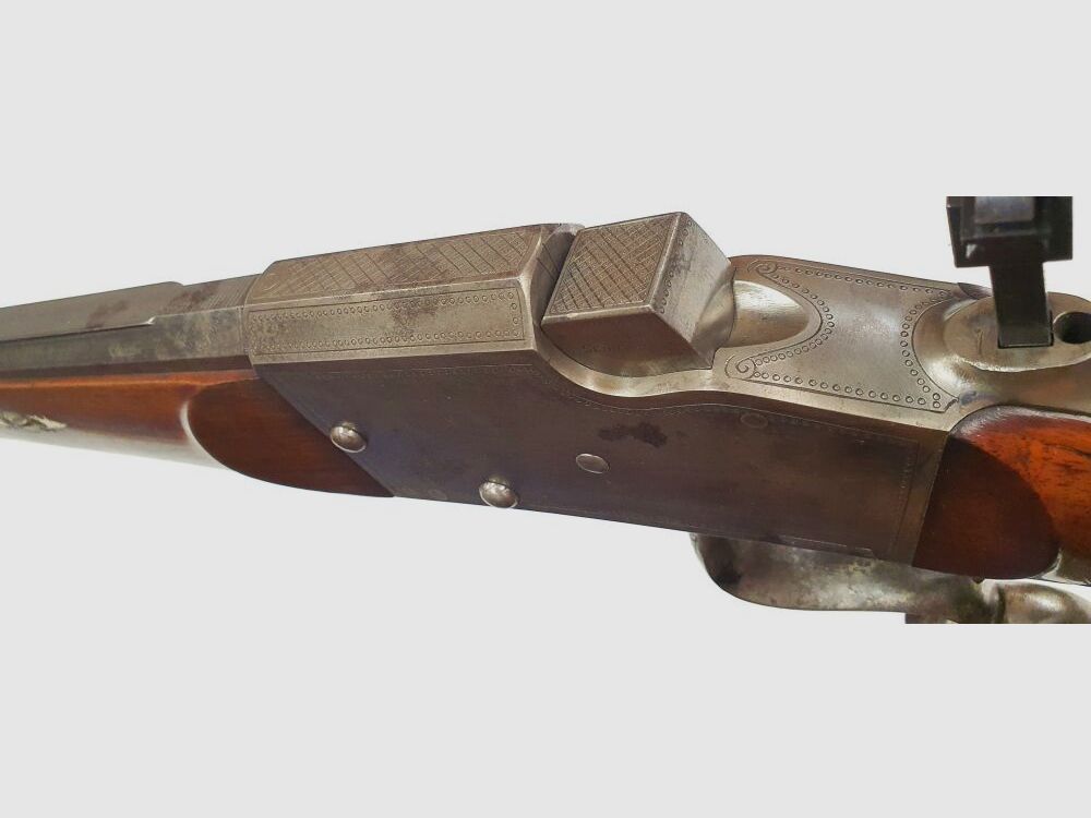 Armero desconocido Mannheim rifle de tiro raro de cerrojo