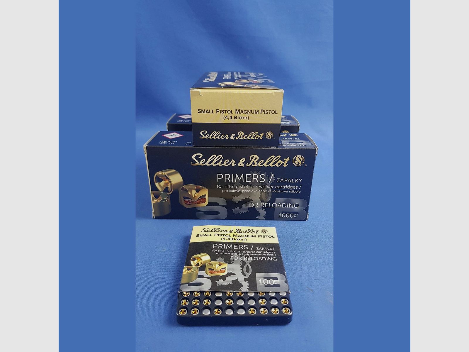 Sellier & Bellot Zündhütchen 4,4 Small Pistol Magnum ( 4,4 Boxer )