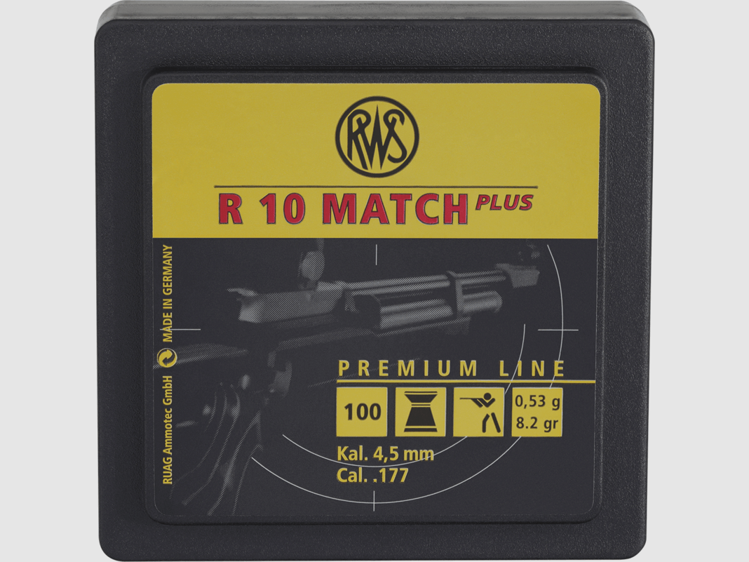 RWS Kulki do wiatrówek R10 Match Premium Line Plus 4.5mm 0.53 g 8.2 gr 100 szt.
