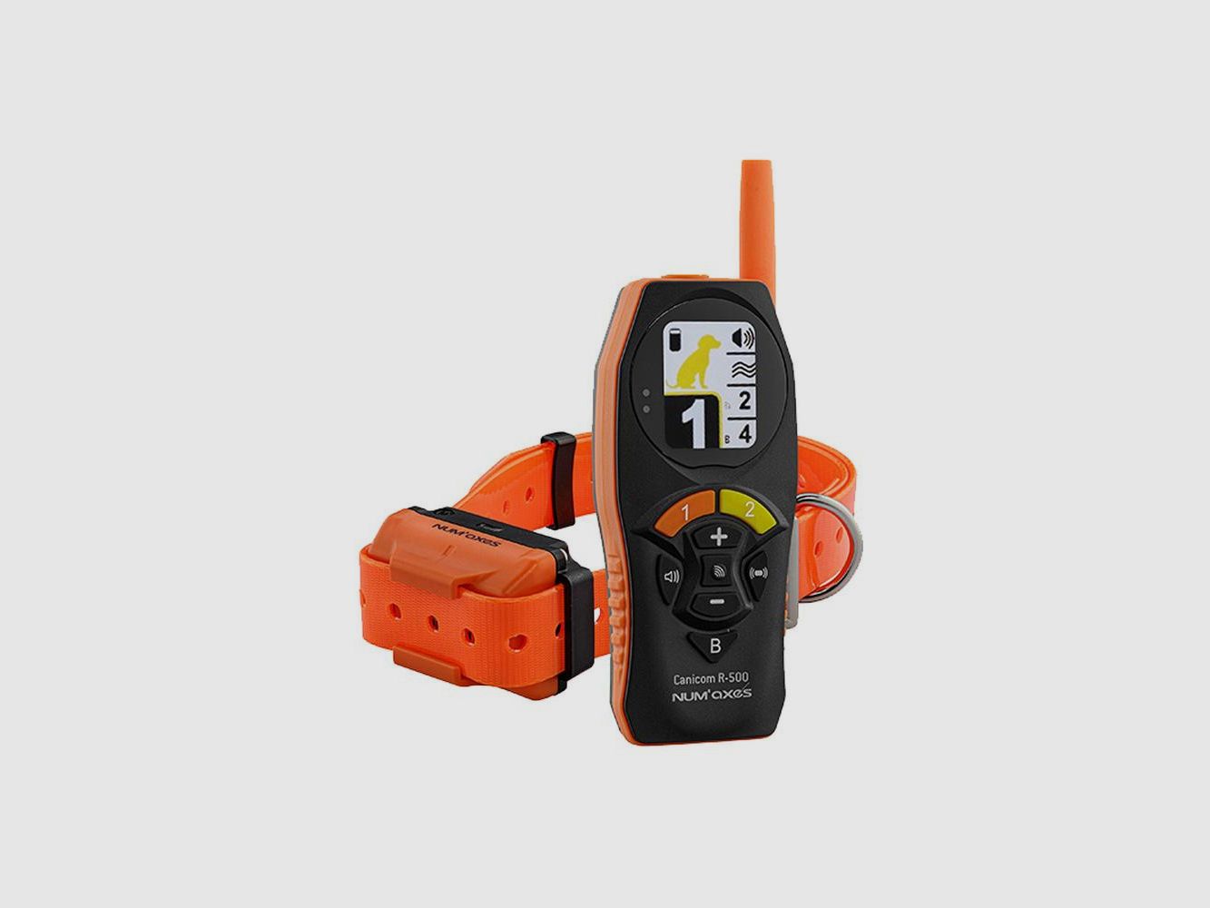 Fernbedienung und Trainingshalsband Num Axes Canicom R-500 - Reichweite 500m - 100 Stufen der Stimulation - Präzise und Zuverlässige Kontrolle, Bild 1 von 5