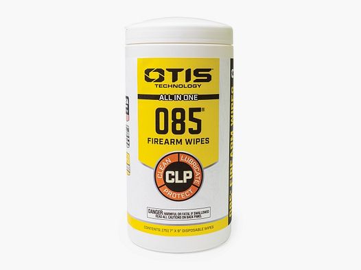 Otis 085 CLP cleaning wipes in practical dispenser, 75 wipes