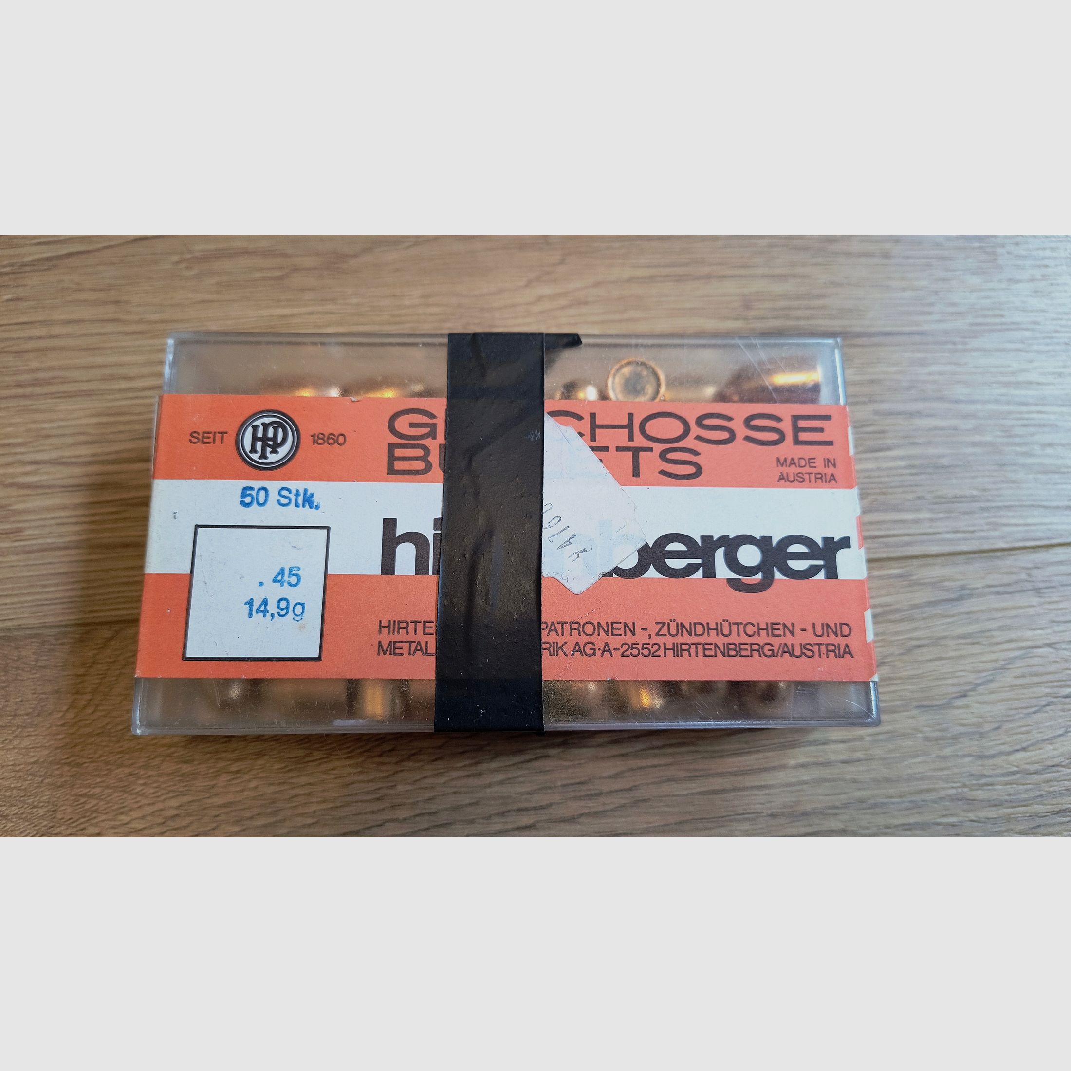 50 Stk. Hirtenberger Geschosse .45 ACP