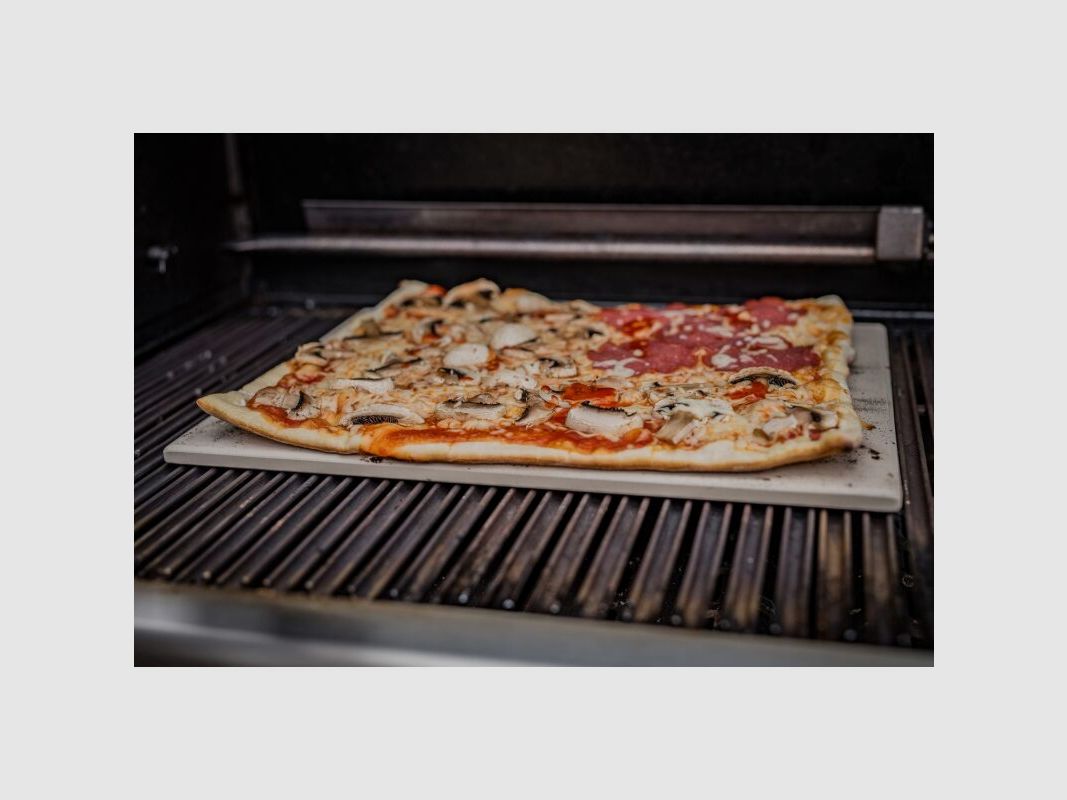 Grillfürst Pizzastein rechteckig 41 x 31 cm