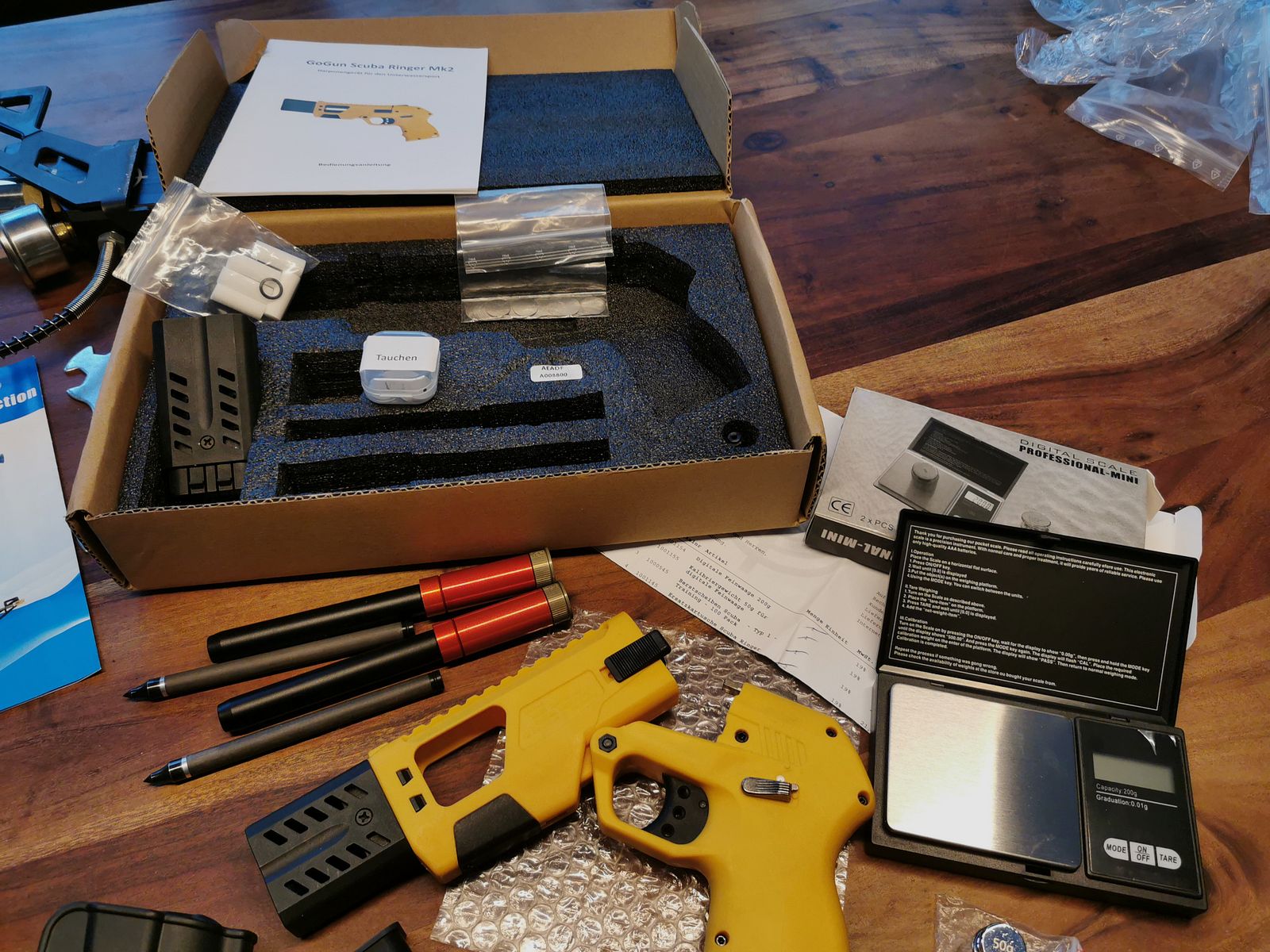2 x Gogun Scuba Ringer MK II + ZUBEHÖR o. Ende 