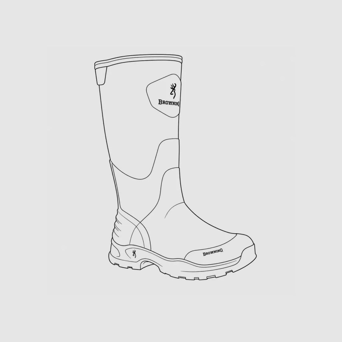Browning Invector II waterproof neoprene boots in green, image 9 of 10