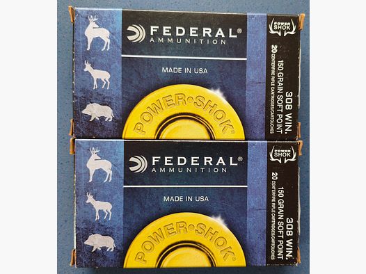 Federal Power Shok .308Win. 150 grain