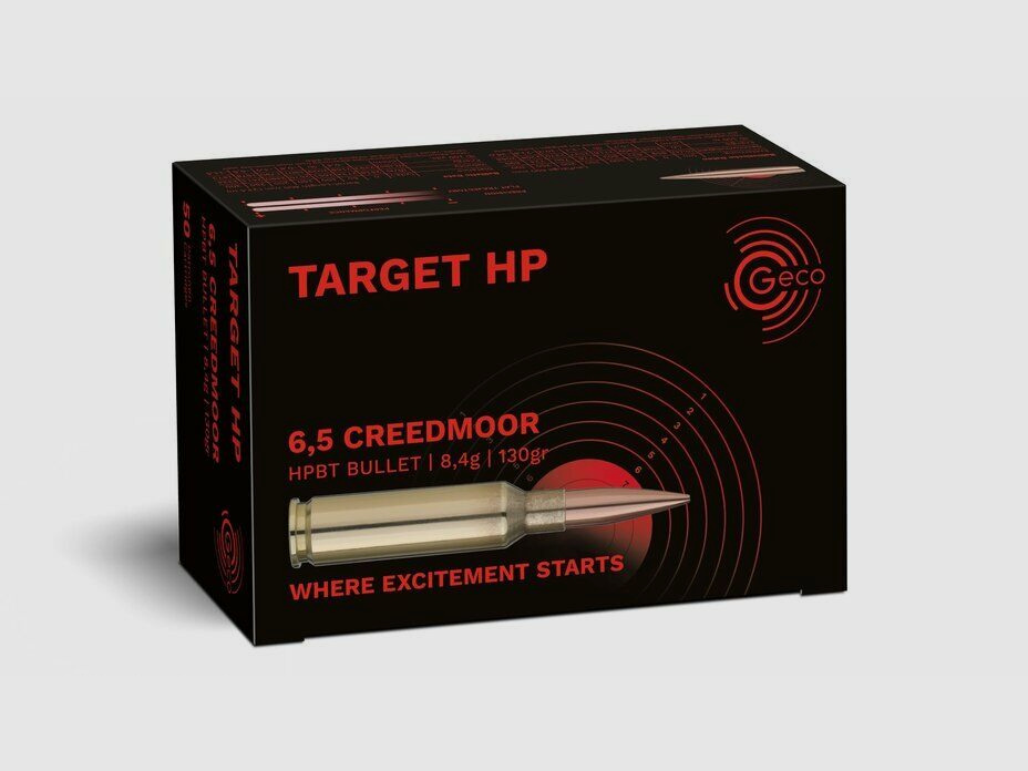 Geco Target HP 8,4g/130grs à50 6,5 Creedmoor