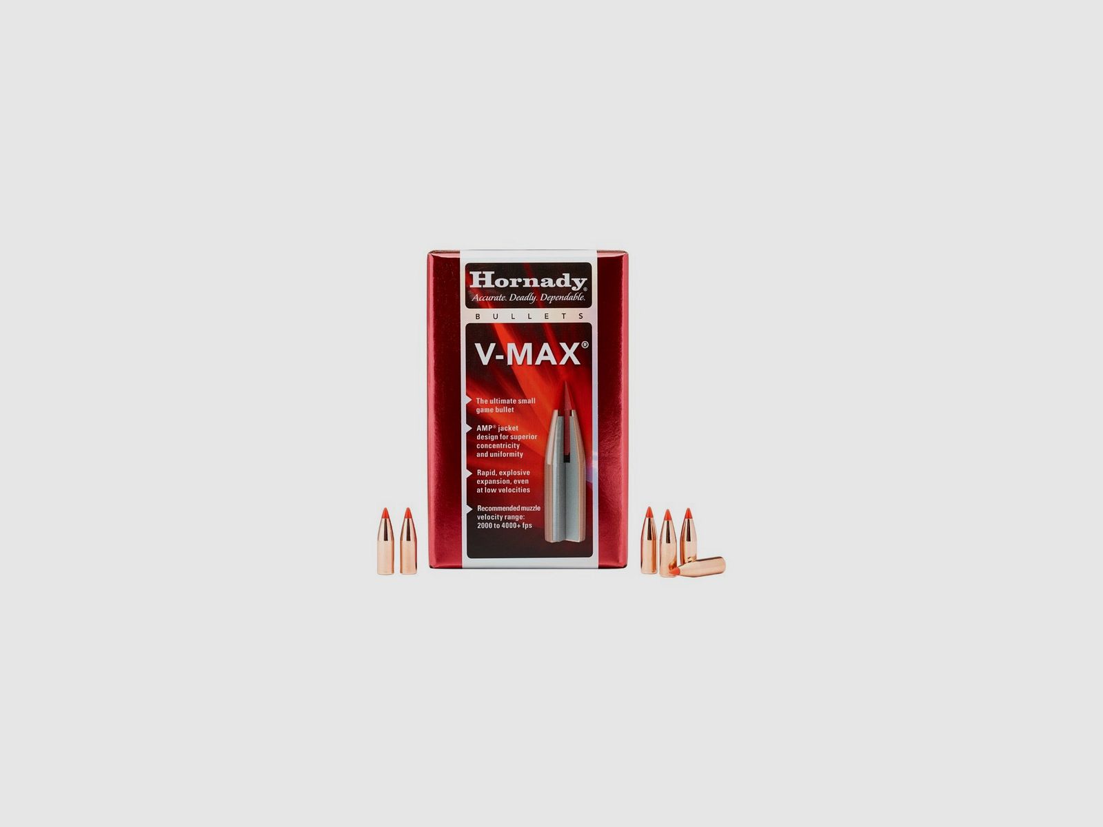 HORNADY Balas V-MAX 264" 95GR 100UD., imagen 3 de 3