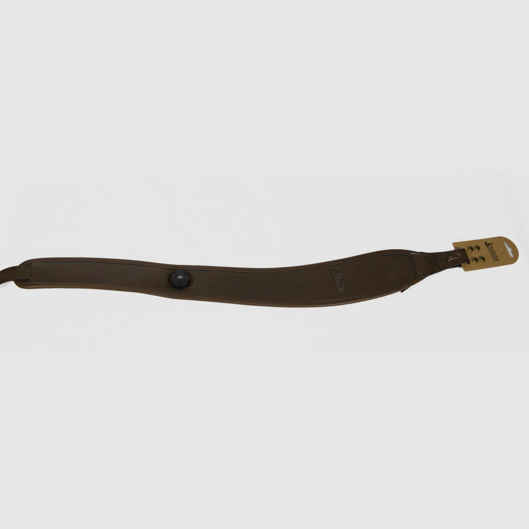 Adjustable leather rifle sling