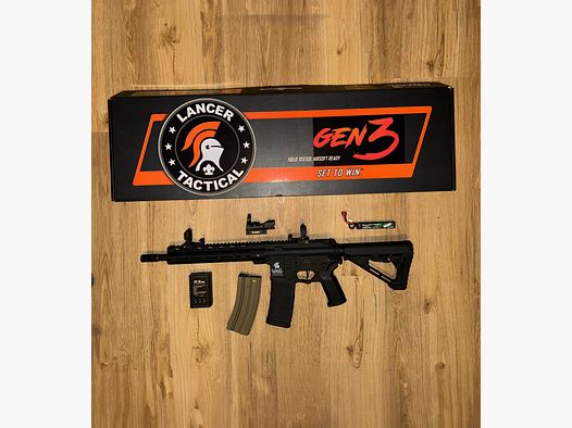 Lancer LT-39 M-Lock 11" Gen 3 met Nebula ETU (S)AEG incl. accessoires / alles als nieuw