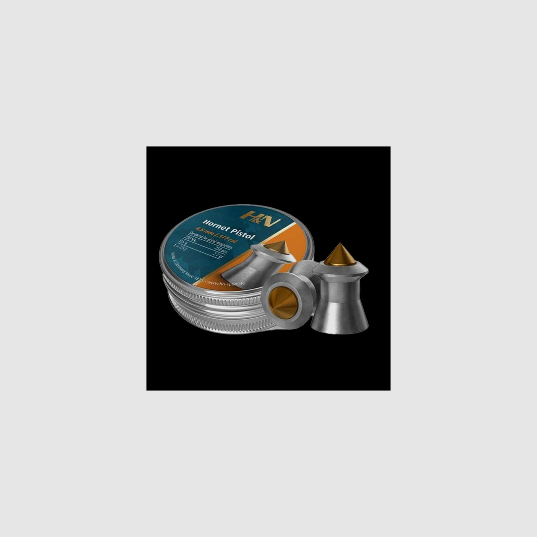 H&N Hornet Pistool 4,5mm .177cal. 250Stk. Puntdiabolo